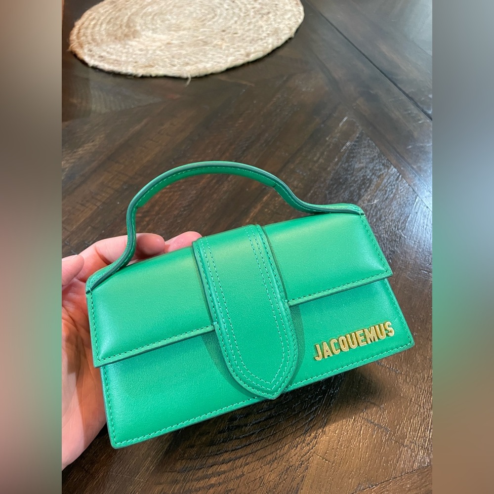 jacquemus le bambino leather top handle bag